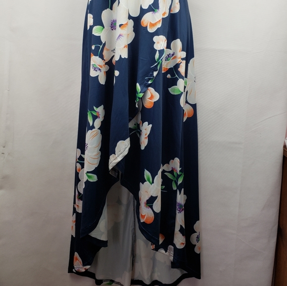 Sling Floral Maxi Dress Summer Long Beach Small - Picture 4 of 8